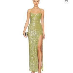 Camila Coelho
Brihante Sequin Maxi Dress in Island Green